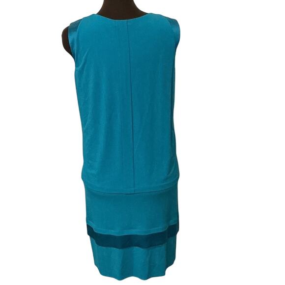 Blumarine Made in Italy Women’s Teal Blue Casual Sleeveless Dress Size I42/US M - Picture 7 of 11